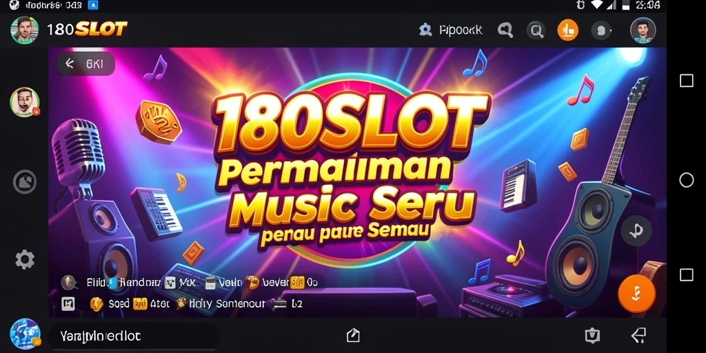 Tampilan gameplay menarik dan beragam lagu di 180SLOT.
