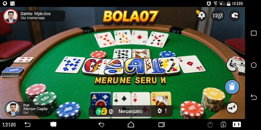 Tampilan gameplay Gaple yang seru di BOLA07.