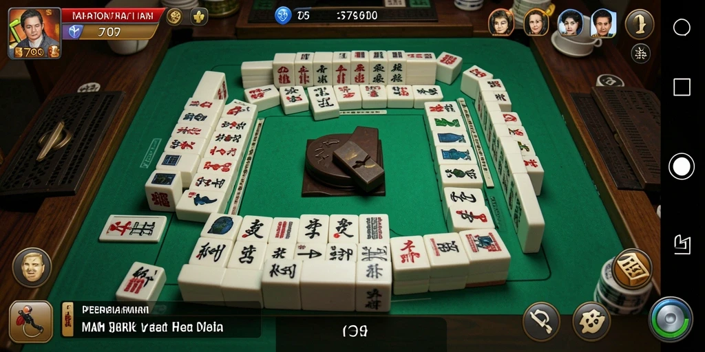 Tampilan menarik gameplay Mahjong di C789 yang menantang.