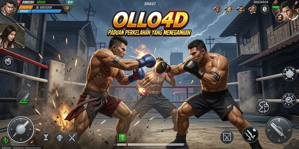 Tampilan gameplay menegangkan dari OLLO4D dalam pertempuran seru.