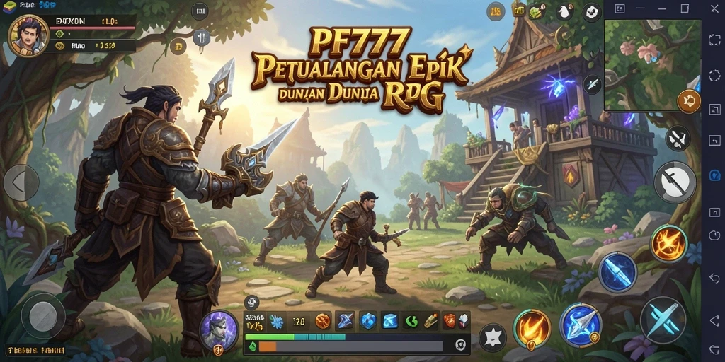 Screenshot gameplay PF777 menampilkan aksi pertarungan yang mendebarkan.