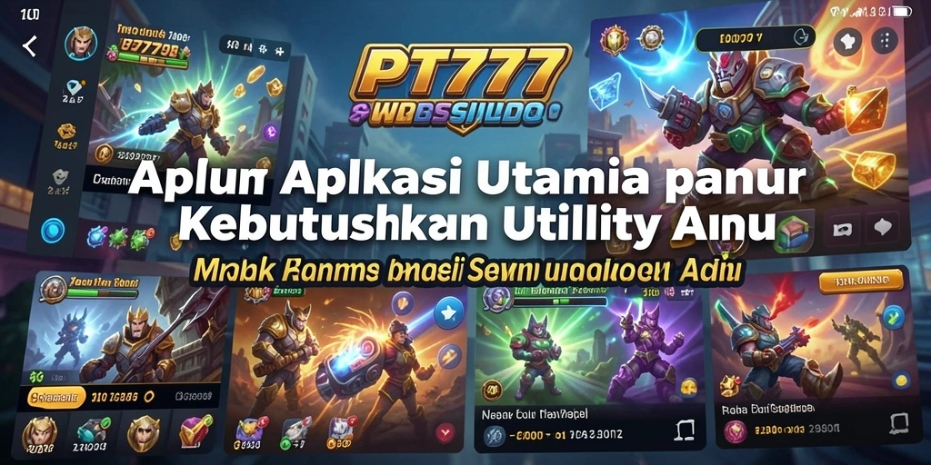 Tampilan antarmuka utama PT777 dengan fitur utility yang lengkap.