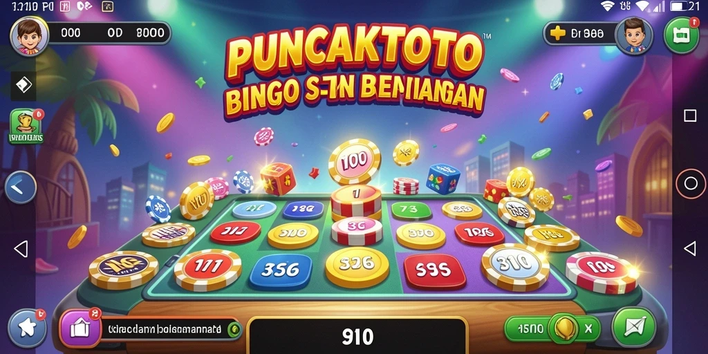 Screenshot PUNCAKTOTO menampilkan momen seru permainan Bingo yang penuh tantangan.