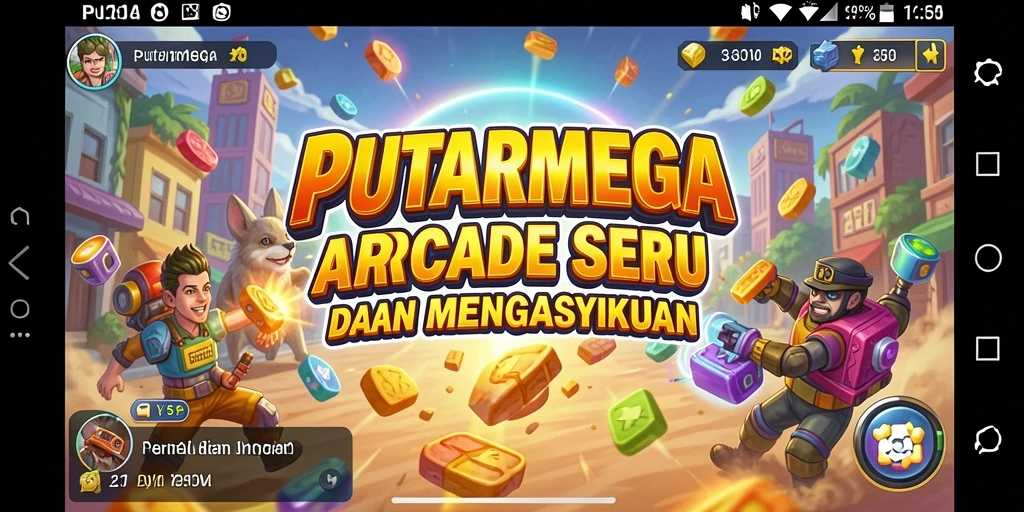Screenshot gameplay PUTARMEGA yang menampilkan aksi seru dan tantangan.