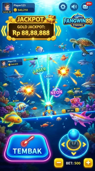 Screenshot tampilan utama aplikasi fangwin88.